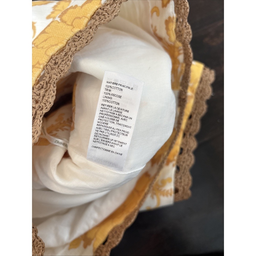 Zimmermann Women's Multi Shorts Size 2 Yellow And White - Picture 14 of 14